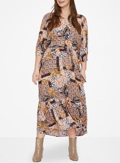 Vero Moda Curve All-Over Printed Dress Multicolour  - Image 2