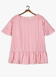 NAME IT Kids Vertical Striped Top Pink  - Image 1