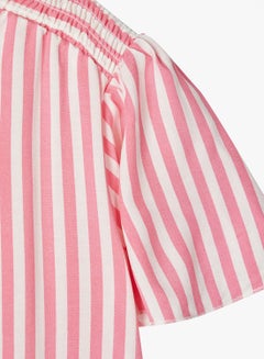 NAME IT Kids Vertical Striped Top Pink  - Image 3