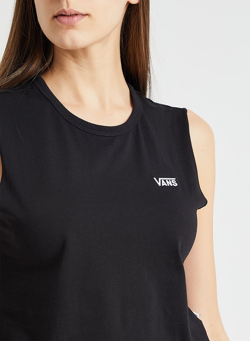 VANS - Junior V Muscle Cropped Vest Black - Image 1