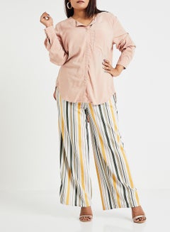 Vero Moda Curve Solid Blouse Light Pink  - Image 2