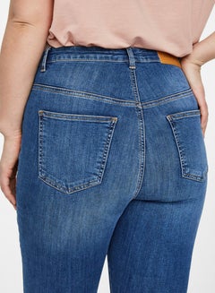 Vero Moda Curve High Waist Slim Jeans Blue  - Image 4