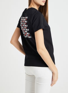 VANS Slogan Printed T-Shirt Black  - Image 1