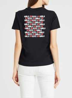 VANS Slogan Printed T-Shirt Black  - Image 3