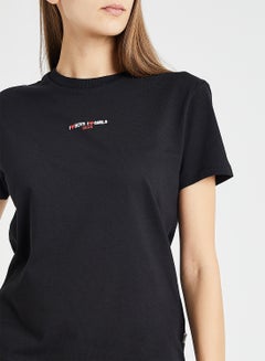 VANS Slogan Printed T-Shirt Black  - Image 4