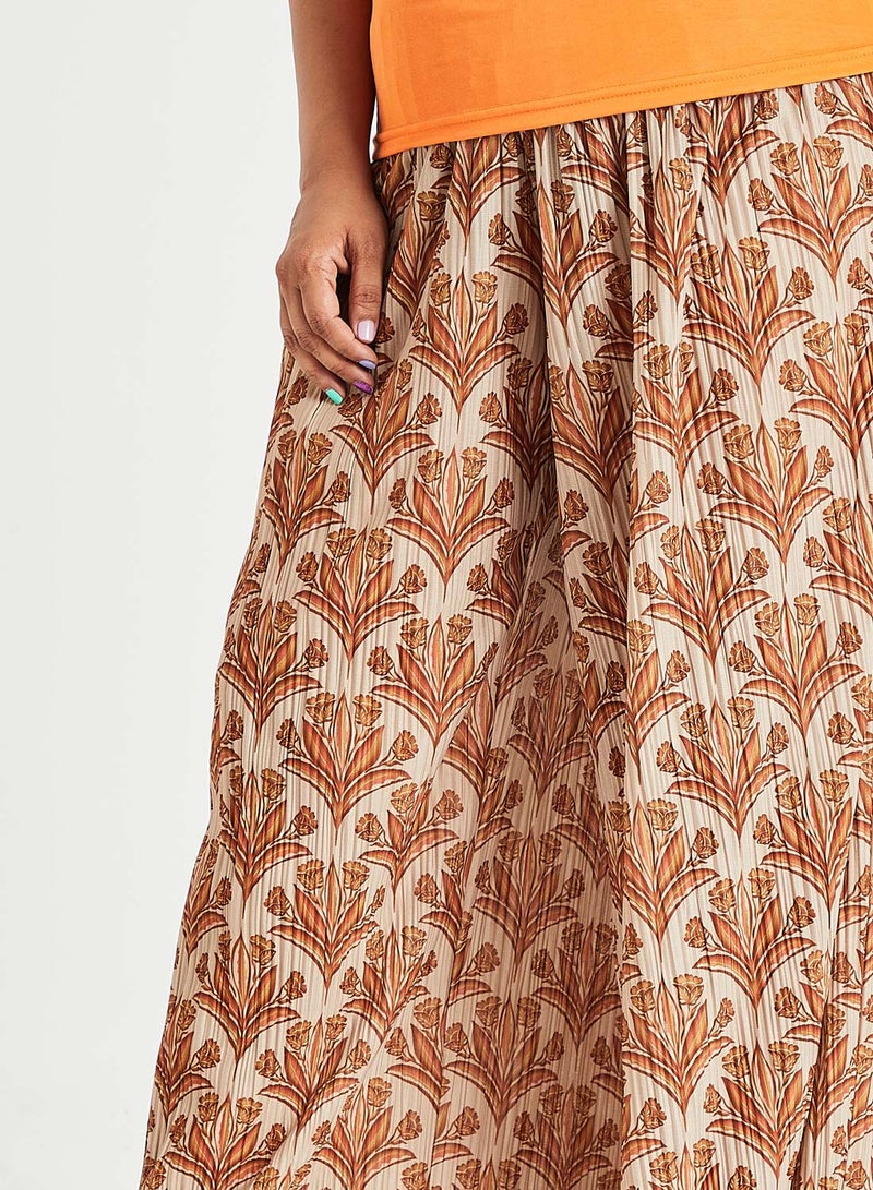 Vero Moda Curve Wide Leg Pants Orange/Blush  - Image 4