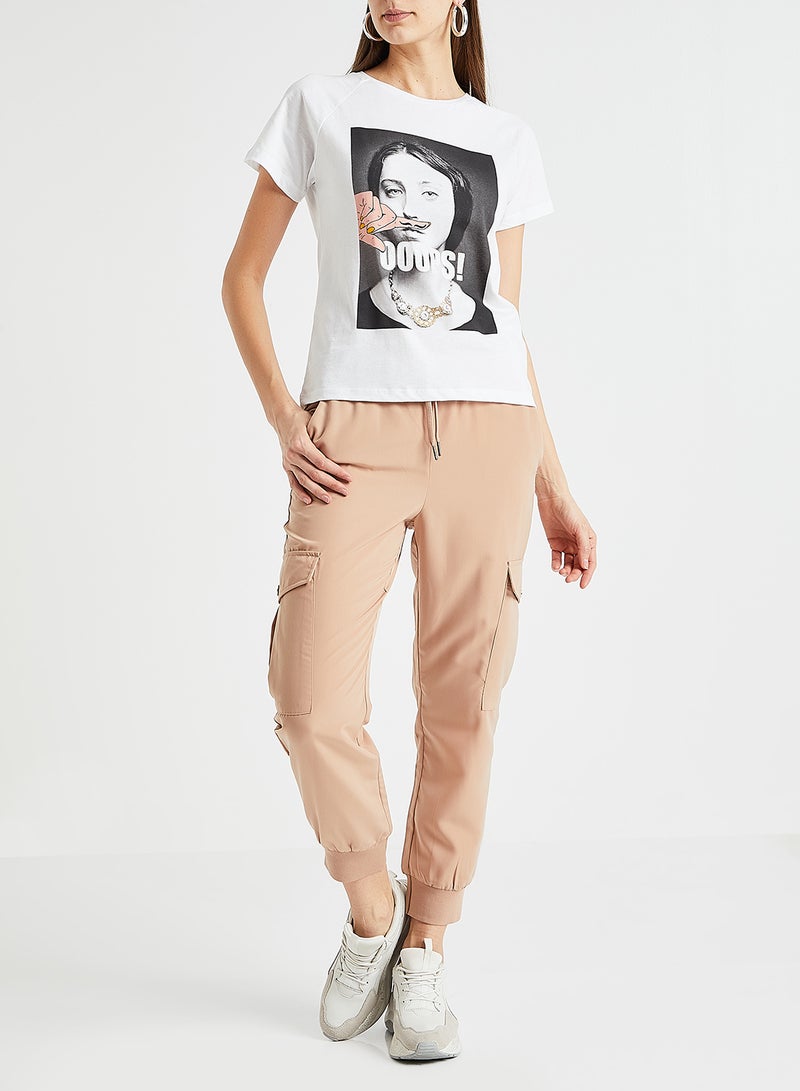 NOISY MAY - Image Printed T-Shirt White - Image 1