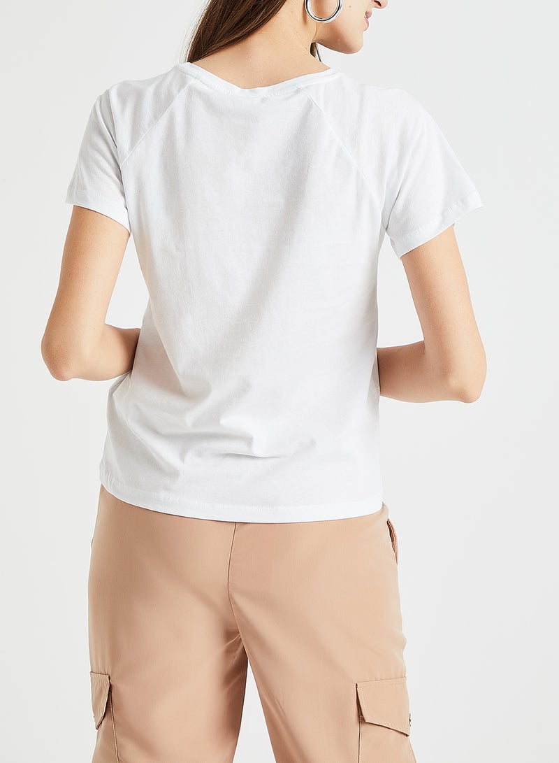 NOISY MAY - Image Printed T-Shirt White - Image 1