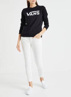 VANS Classic V Sweatshirt Black/White  - Image 2