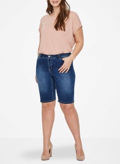 Vero Moda Curve Rolled Sleeve Top Pink  - Image 2