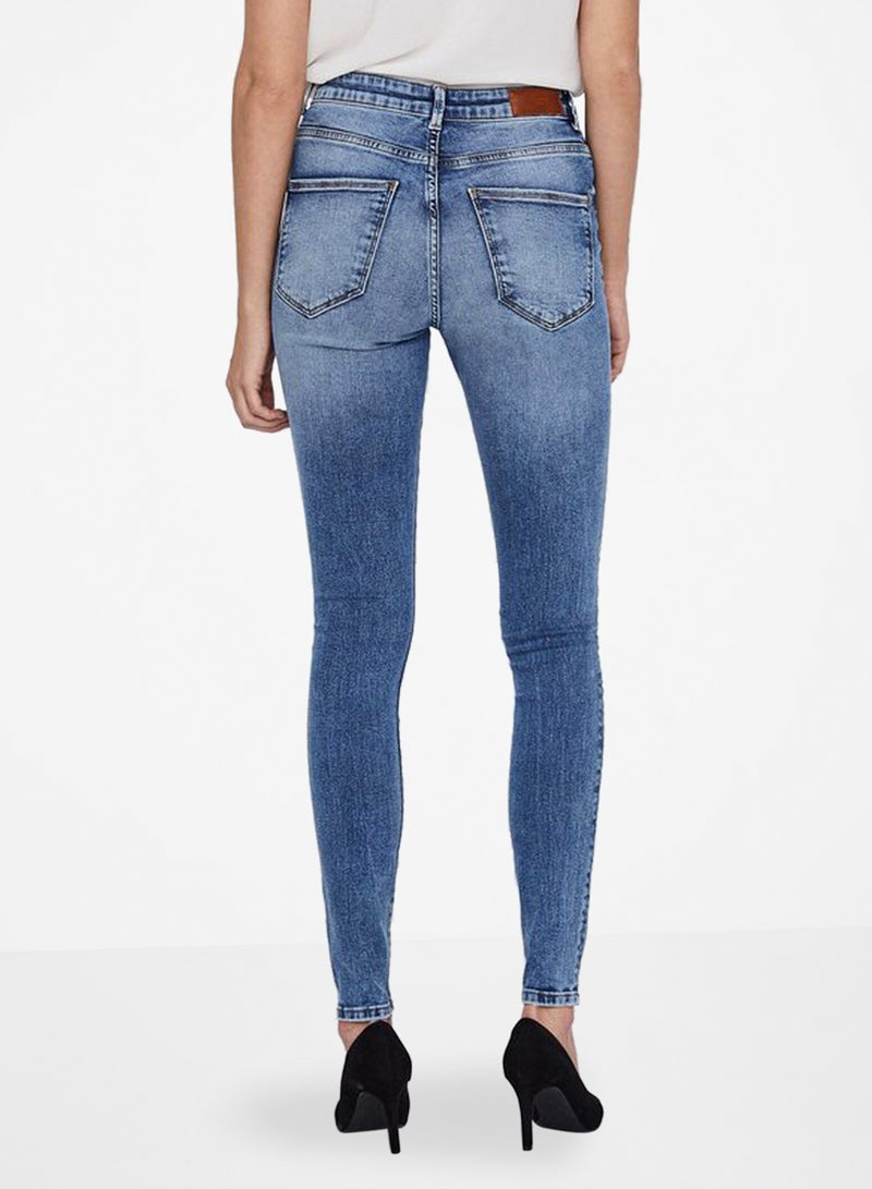 Washed Skinny Jeans Blue - v1585058769/N36002763V_3