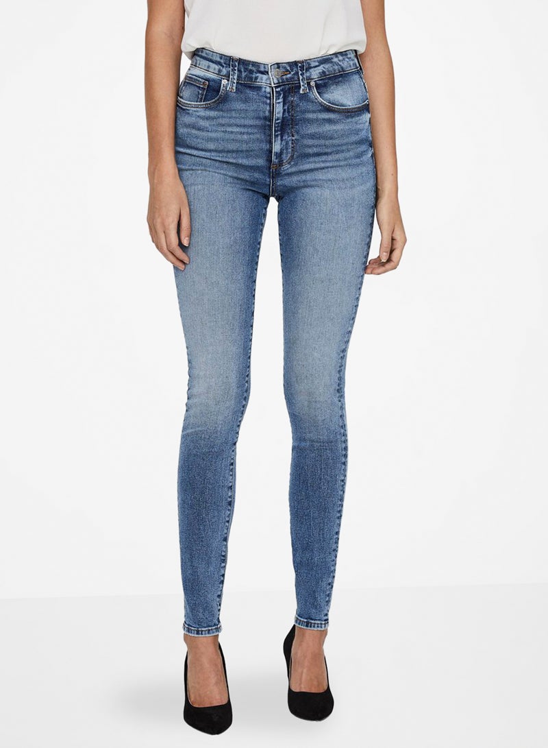 Washed Skinny Jeans Blue - v1585058770/N36002763V_1