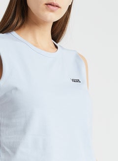 VANS Junior V Muscle Cropped Vest Blue  - Image 4