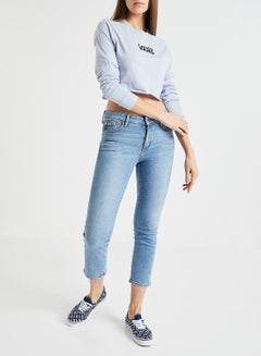 VANS Airborne V Cropped Sweatshirt Blue/Black  - Image 2