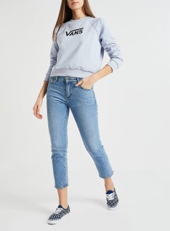 VANS Flying V Boxy Sweatshirt Light Blue/Black  - Image 2