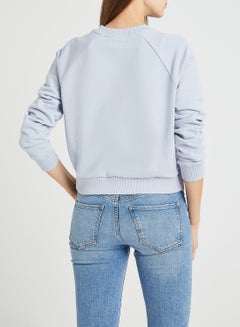 VANS Flying V Boxy Sweatshirt Light Blue/Black  - Image 3