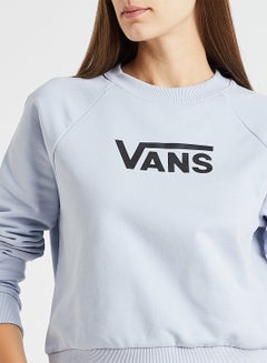 VANS Flying V Boxy Sweatshirt Light Blue/Black  - Image 4