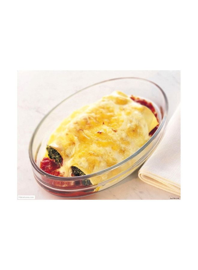 PYREX Classic Glass Oval Roaster Clear 30x21cm - Image 2