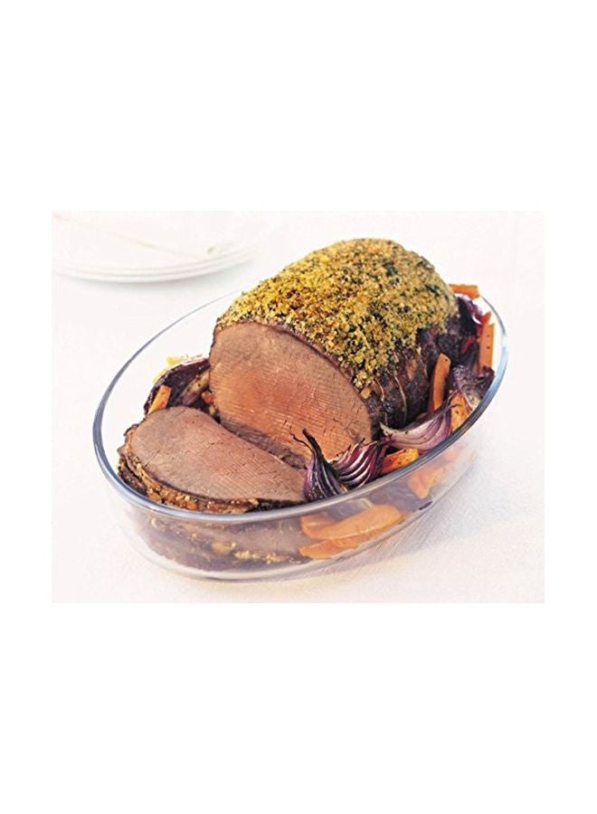 PYREX Oval Shaped Roaster Clear 39x27cm - Image 2