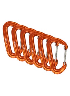 6-Piece Hammocks Camping Carabiner Clip Set