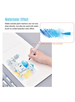 Generic 24 Color Flexible Nylon Tip Brush Pen Set Multicolour  - Image 2