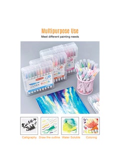 Generic 24 Color Flexible Nylon Tip Brush Pen Set Multicolour  - Image 4