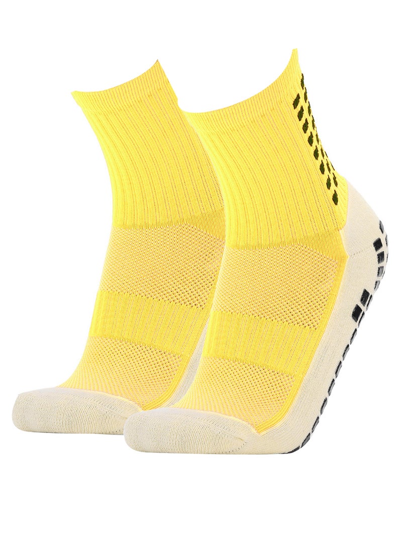Generic Pair Of 3 Anti-Slip Athletic Long Socks 22cm  - Image 1