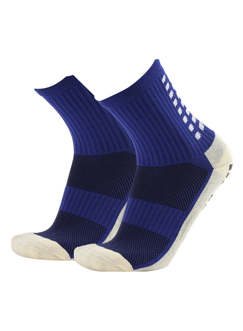 Generic Pair Of 3 Anti-Slip Athletic Long Socks 22cm  - Image 1