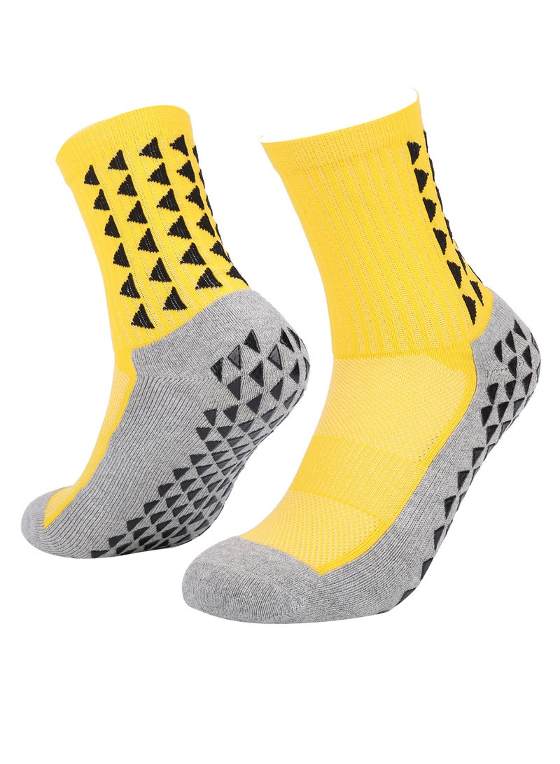 Generic Pair Of 3 Anti-Slip Athletic Long Socks 22cm  - Image 2