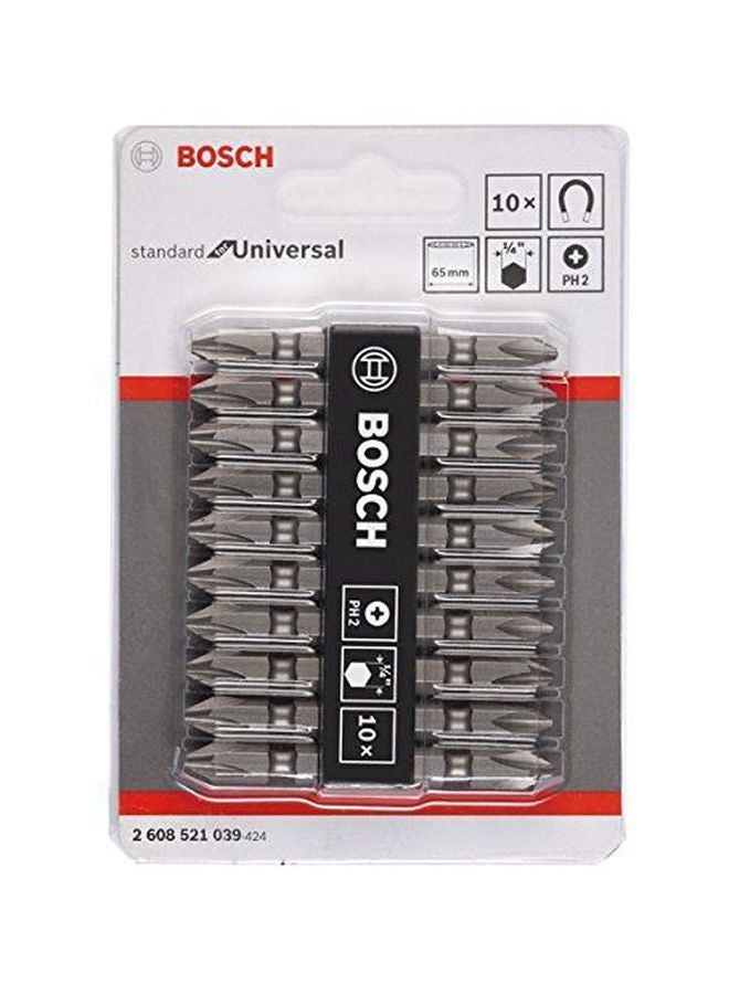 BOSCH - Pack Of 10 Double Ended Bit Grey - Image 1