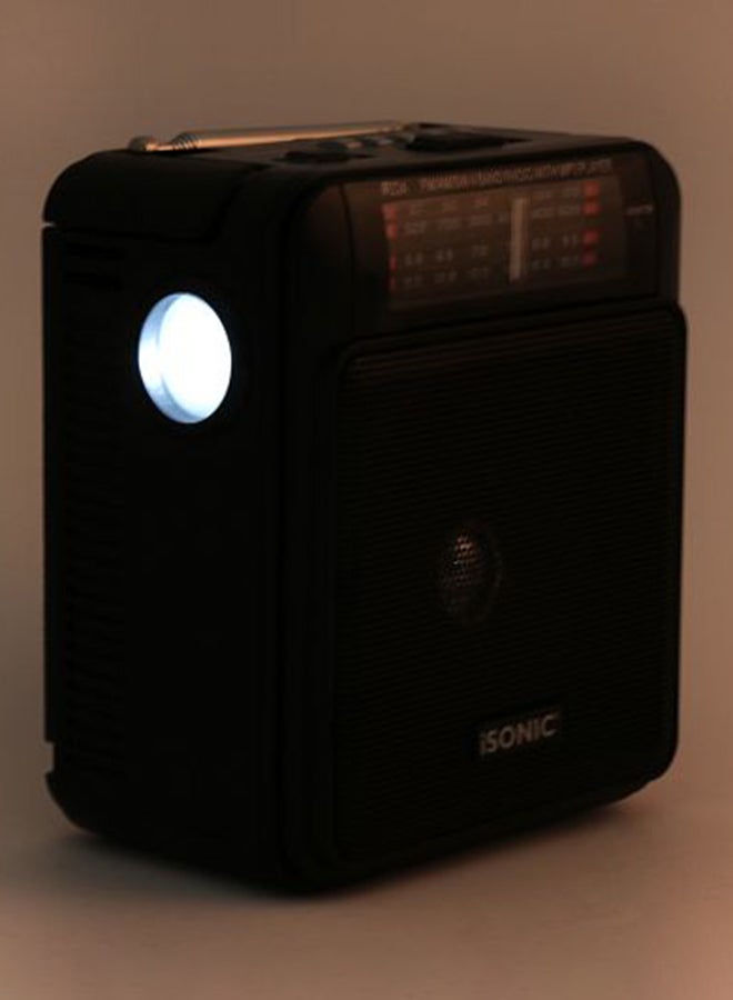 iSONIC - Rechargeable Band Radio With Mp 3 Player iR 224 Black - Image 1