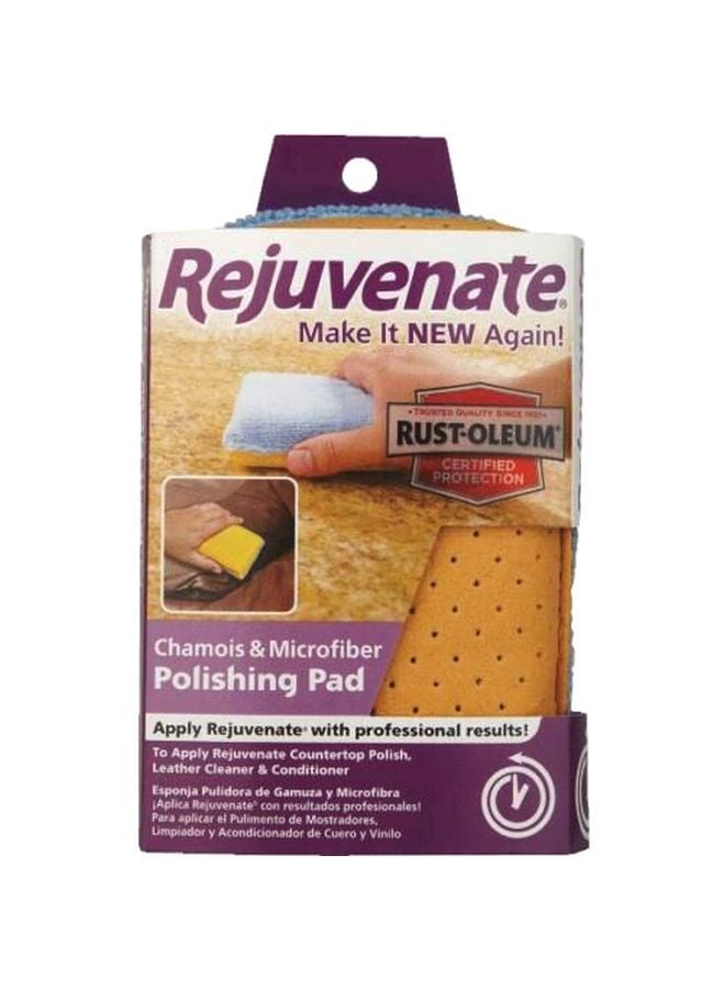 وسادة تلميع الشامواه والألياف الدقيقة أصفر