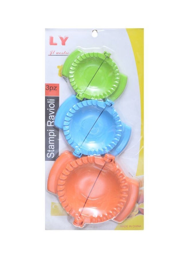 LY 3-Piece Ravioli Dumpling Stamp Set Multicolour