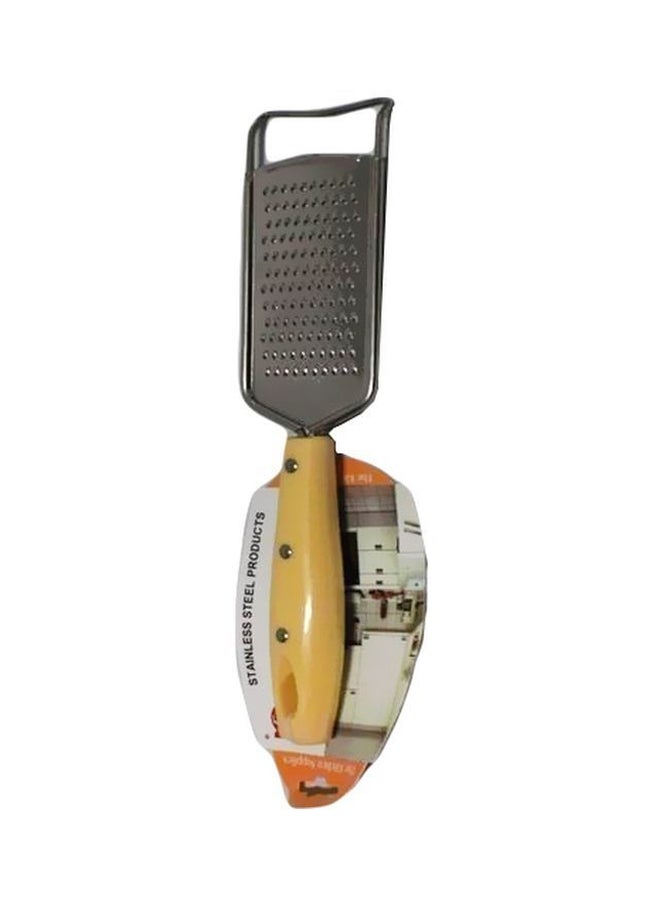 Generic Stainless Steel Cheese Shredder Yellow/Silver 26cm 