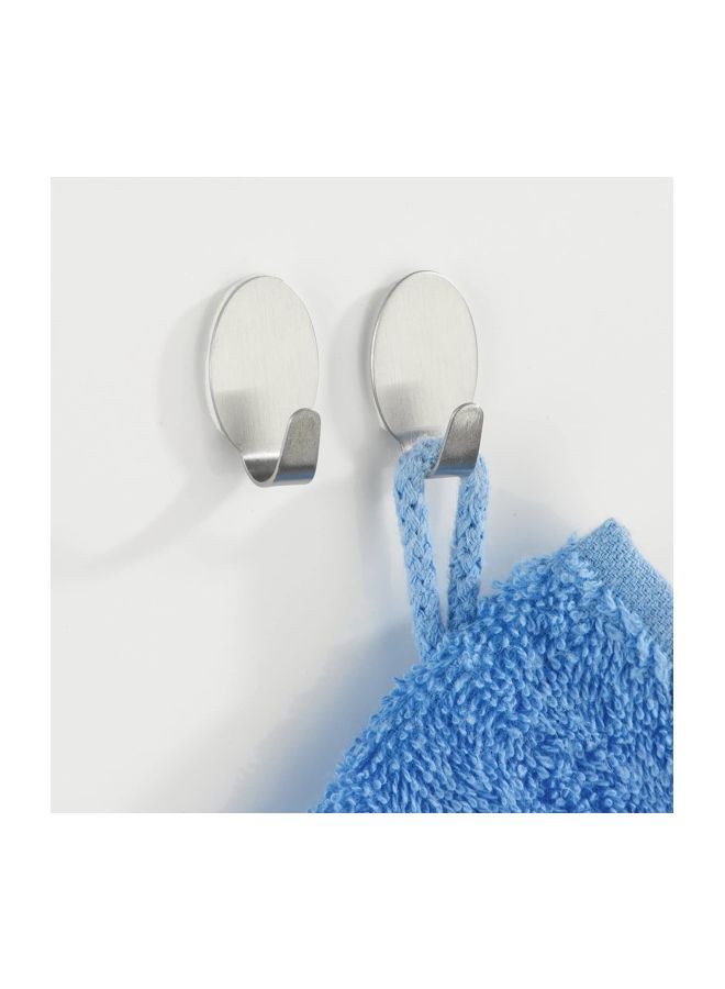 Wenko - Set Of 4 Stainless Steel Midget Hook Silver - Image 1