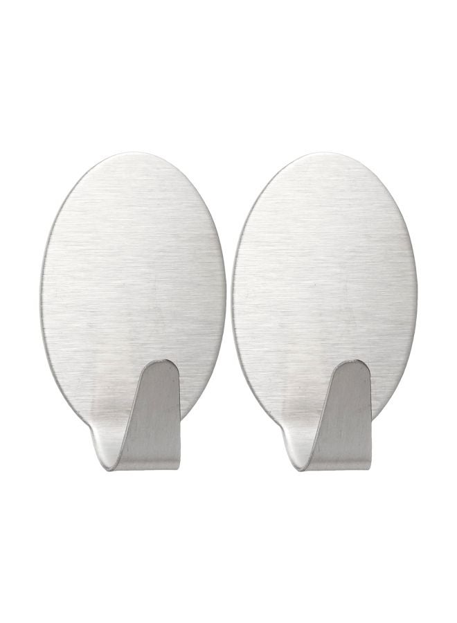Wenko 2-Piece Maxi Hook Set Silver 