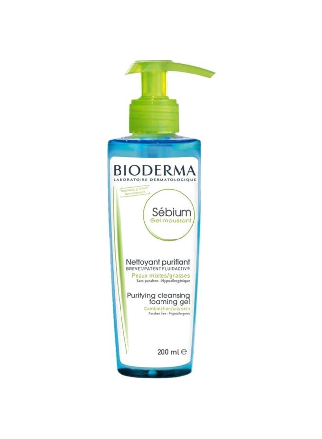 Bioderma Sebium Purifying Foaming Gel Blue 200ml - Image 1