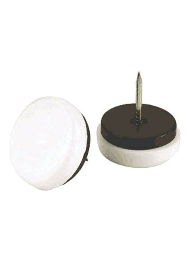 ماجيك سلايدرز طقم أدوات انزلاقية للكراسي بتصميم صامت مكون من 3 قطع أبيض/ اسود 4بوصة