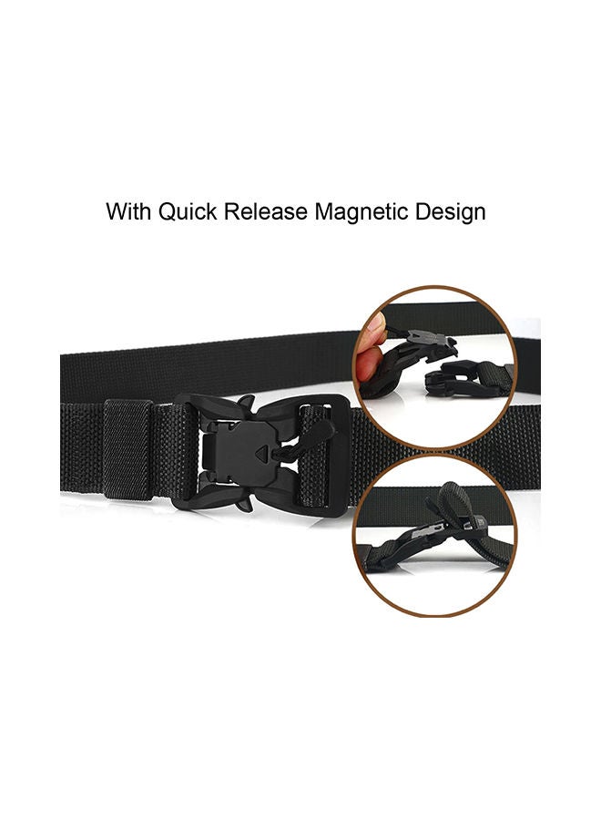 Generic Quick Release Metal Buckle Belt With Waist Pouch And Snap Hook Strap 49.2 x 1.9cm  - Image 2