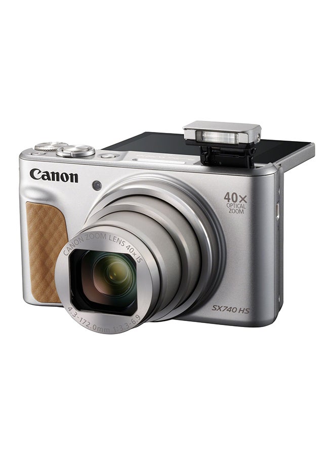 Canon - PowerShot SX740 HS Point And Shoot Camera 20.3MP 40x Zoom With Tilt LCD Screen, Built-In Wi-Fi And Bluetooth - Image 1