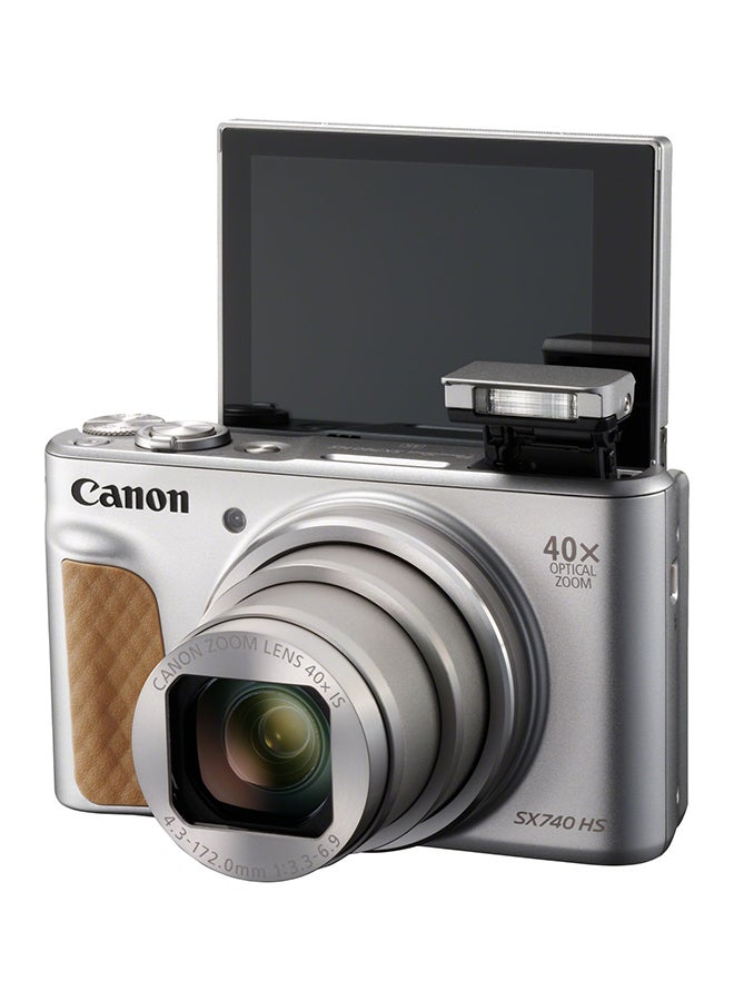 Canon - PowerShot SX740 HS Point And Shoot Camera 20.3MP 40x Zoom With Tilt LCD Screen, Built-In Wi-Fi And Bluetooth - Image 1