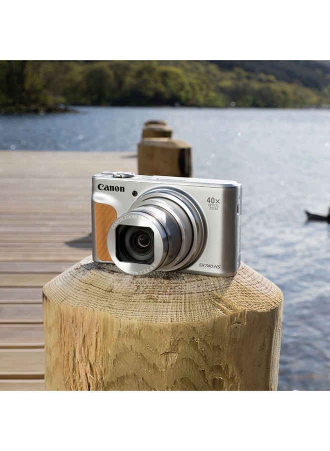 Canon - PowerShot SX740 HS Point And Shoot Camera 20.3MP 40x Zoom With Tilt LCD Screen, Built-In Wi-Fi And Bluetooth - Image 1