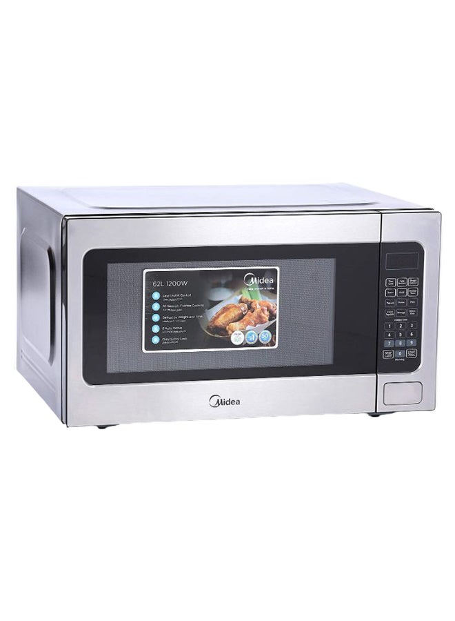 مديا ميكروويف فردي بتحكم رقمي سعة 60 لتراً 62.0 L EM262AWY أسود/ فضي - Image 2