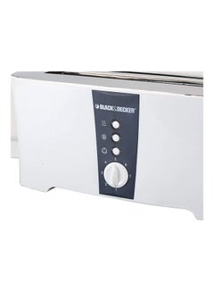 BLACK+DECKER Electric 4 Slice Long Slot Cool Touch Toaster 1350W 1350 W ET124-B5 White  - Image 5