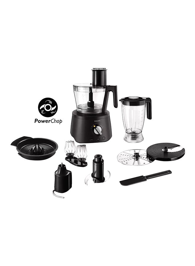 Philips Countertop Food Processor 3.4 L 1300.0 W HR7776 Black  - Image 1