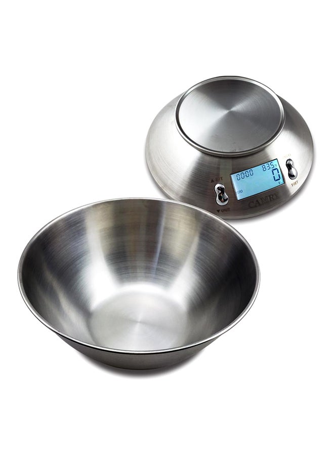 CAMRY Digital Kitchen Scale Silver 5kg - Image 1