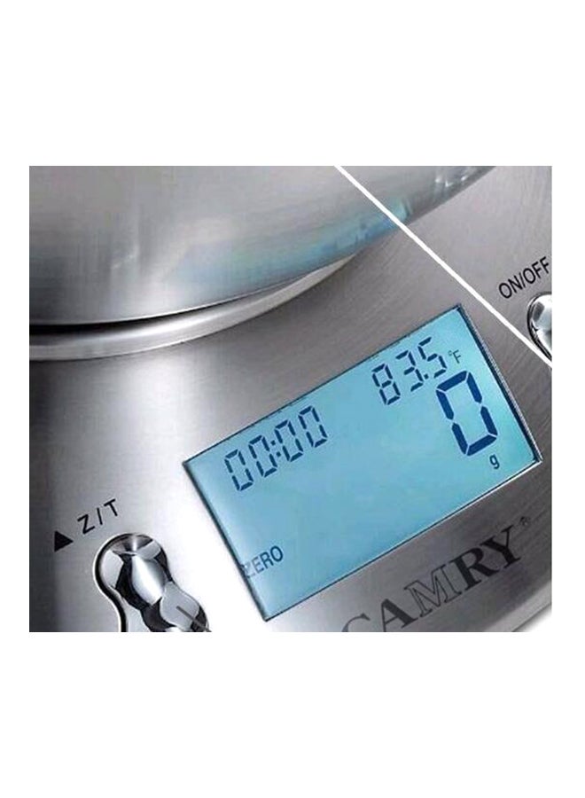 CAMRY Digital Kitchen Scale Silver 5kg - Image 4