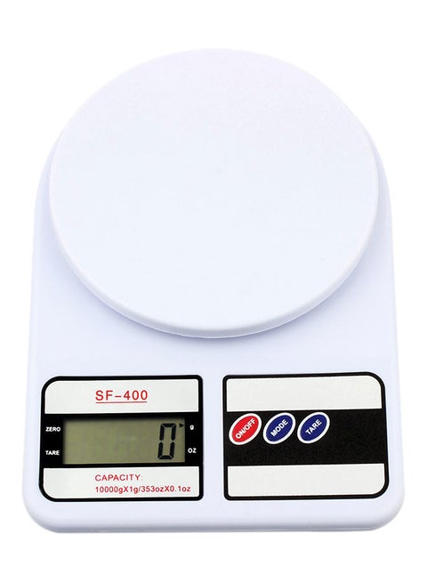 Digital Kitchen Scale White 10kg