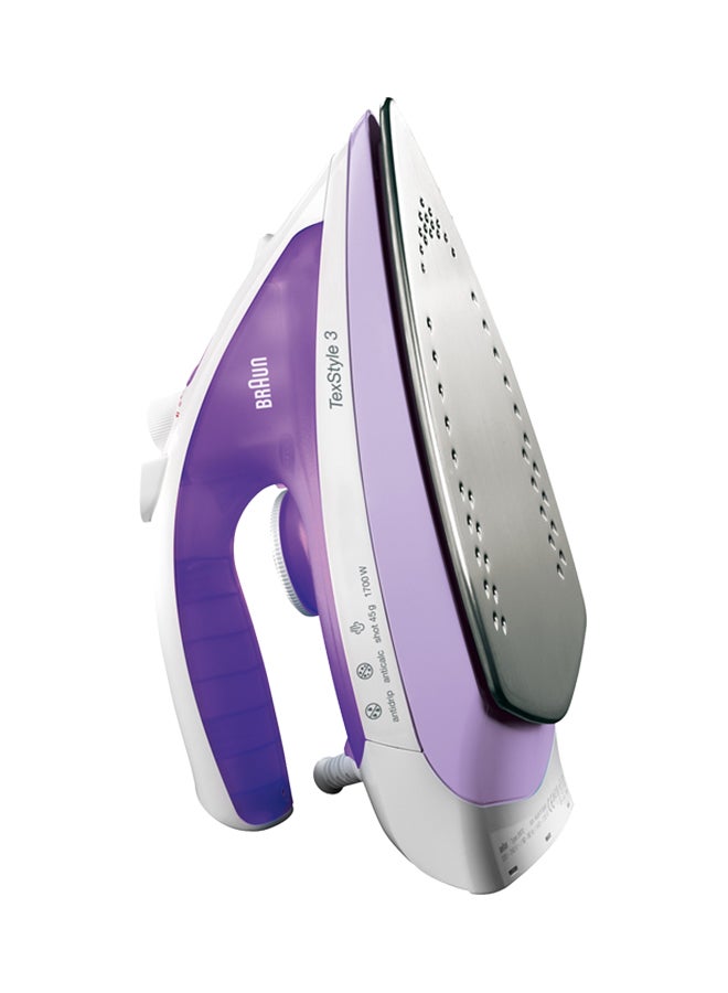 BRAUN Steam Iron 1700W 2000.0 W TS320 Purple/White - Image 3