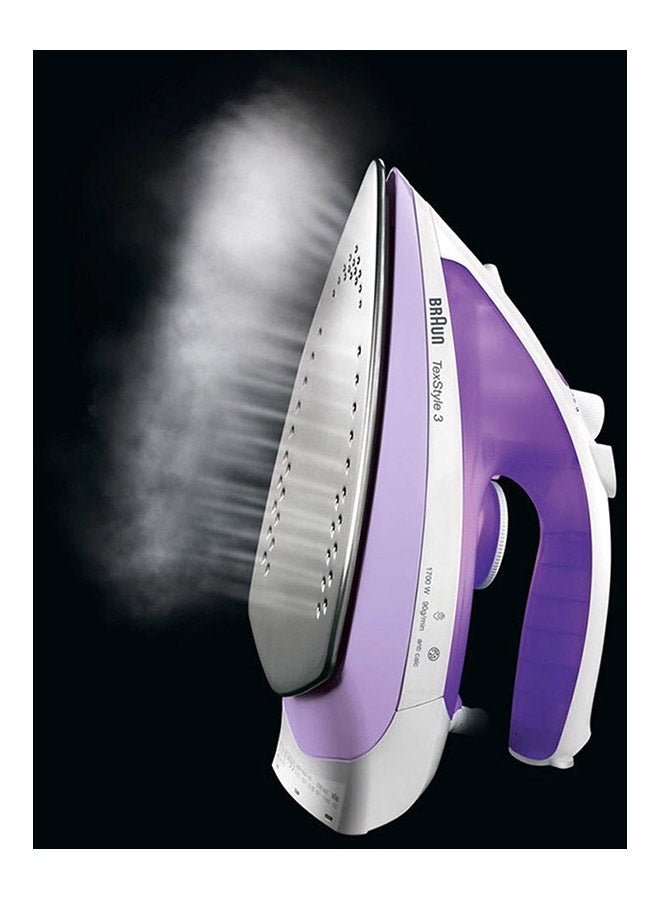 BRAUN Steam Iron 1700W 2000.0 W TS320 Purple/White - Image 4
